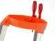 Gierre Stabila AL750, 8 gradini, 2.84 m - Scalandrino in alluminio con cavalletto - Altezza stimata operativa 3.84 m