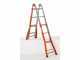 Gierre Peppina A0010, 2x6 gradini, 2.78 m - Scala in acciaio telescopica - Altezza stimata operativa 3.81 m