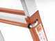 Gierre Peppina A0010, 2x6 gradini, 2.81 m - Scala in acciaio telescopica - Altezza stimata operativa 3.70 m
