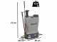 BullMach Pandora 16EM Li - Pompa irroratrice a spalla elettrica a batteria e manuale - 12V - 8Ah
