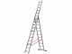 Gierre Modula AL435, 3x11 gradini, 6.83 m - Scala in alluminio - Altezza stimata operativa 7.83 m