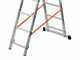 Gierre Modula AL445, 3x12 gradini, 7.68 m - Scala in alluminio - Altezza stimata operativa 8.68 m