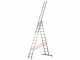 Gierre Modula AL445, 3x12 gradini, 7.68 m - Scala in alluminio - Altezza stimata operativa 8.68 m