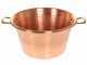 Novital - Paiolo in rame elettrico martellato per polenta base piana 7,3L - 4W