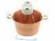 Novital - Paiolo in rame elettrico martellato per polenta base piana 7,3L - 4W