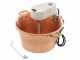 Novital - Paiolo in rame elettrico martellato per polenta base piana 7,3L - 4W
