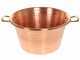 Novital - Paiolo in rame elettrico martellato per polenta base piana 4,7L - 4W