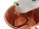 Novital - Paiolo in rame elettrico martellato per polenta base piana 4,7L - 4W