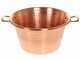 Novital - Paiolo in rame elettrico martellato per polenta base piana 4,7L - 4W