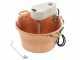 Novital - Paiolo in rame elettrico martellato per polenta base piana 4,7L - 4W