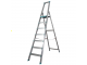Sicos Maxima 040.017, 7 gradini, 2.28 m - Scalandrino in alluminio con cavalletto - Altezza stimata operativa 3.28 m