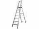 Sicos Maxima 040.017, 7 gradini, 2.28 m - Scalandrino in alluminio con cavalletto - Altezza stimata operativa 3.28 m
