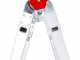 Sicos Dinamica Auto, 2x8 gradini, 3.90 mt - Scala in acciaio+alluminio telescopica