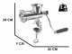 Tre Spade TC-8/3 USI INOX - Tritacarne manuale - N.8 + Kit accessori