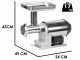 Tre Spade TC-22 Inox/80 - Tritacarne elettrico - 600w - n.22