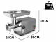 Tre Spade TC-32 PRO INOX DELUXE - Tritacarne elettrico - 1100w - N.32