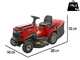 Blue Bird LT C102H TWIN - Trattorino rasaerba con cambio idrostatico - cesto di raccolta 245 L