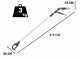 Campagnola Alice STAR 58 PLUS - Asta in alluminio da 150-220 cm - Abbacchiatore elettrico