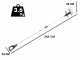 Campagnola Alice STAR 58 PLUS - Asta in alluminio da 185-270 cm - Abbacchiatore Elettrico