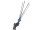 Campagnola Icarus V1 58 - Abbacchiatore elettrico a batteria tipo auto con cavo in dotazione - Asta telescopica in alluminio 150/220 cm