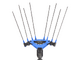Campagnola Icarus V1 58 - Abbacchiatore elettrico a batteria tipo auto con cavo in dotazione - Asta telescopica in alluminio 150/220 cm