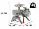 Tre Spade Toollio F95002/G - Tritacarne elettrico con grattugia - 750W - trifase