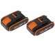 WORX WG384E - Elettrosega a batteria 2 x 20V 2Ah - Lama da 35cm