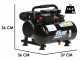FIAC SUPERSILENT 6/1 - Compressore aria elettrico portatile monofase silenziato, oil-less - Motore 1 HP - 6 lt