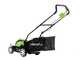 Greenworks G40LM35K2 - Tagliaerba a batteria - 40V/2Ah - Taglio 35 cm