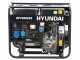 Hyundai HP7500CXE - Generatore di corrente diesel 5.2 KW - Continua 4.5 kW monofase + ATS