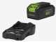 Greenworks GD48TCS - Elettrosega a batteria 48V 2Ah - Lama da 30cm