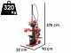 Ceccato Olindo SPLET13TLT - Spaccalegna ibrido - Elettrico e a trattore - Verticale