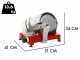 Celme ALFA 250 Rossa - Affettatrice con lama in acciaio 250 mm