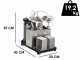 OUTLET - DIFETTI ESTETICI - Imbottigliatrice a depressione elettrica Il-Tec Ultrafiller 2 Mignon - Riempitrice liquidi alimentari