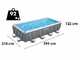 Bestway Power Steel Rettangolare 56466 - 549x274x122 cm - Piscina fuori terra