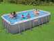 Bestway Power Steel Rettangolare 56466 - 594x274x122 cm - Piscina fuori terra