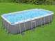 Bestway Power Steel Rettangolare 56466 - 594x274x122 cm - Piscina fuori terra