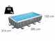 Bestway Power Steel Rettangolare 56466 -  Piscina fuori terra