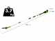 Greenworks GD40PSHK2 - Potatore/Tagliasiepi su asta di prolunga - 2 x 2Ah 40V