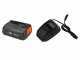 Gardena AquaBrush Patio 03/18V P4A - Lavapavimenti a batteria - con starter kit 18V - 2.5Ah