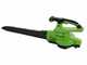 Greenworks GD40BVII - Soffiatore aspiratore a batteria - SENZA BATTERIA E CARICABATTERIE