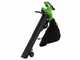 Greenworks GD40BVII - Soffiatore aspiratore a batteria - SENZA BATTERIA E CARICABATTERIE