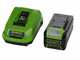 Greenworks GD40BVII - Soffiatore aspiratore a batteria 40V 4Ah
