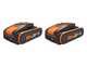 Worx WG183E - Decespugliatore a batteria 40V 2x20/2Ah + in omaggio 2x20/2Ah