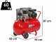 FIAC AB 100/268 - Compressore aria elettrico monofase a cinghia - Motore 2 HP - 100 lt