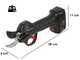 Zanon ZM 22 - Forbice elettrica da potatura - 7,2V 2,5Ah - Diametro di taglio 22mm