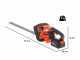 Echo DHC310 - Tagliasiepi a batteria 40V/4Ah - Lama da 60 cm