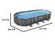 Bestway Power Steel 561ES - Piscina Ovale