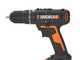 Worx WX370.9 - Trapano avvitatore a percussione a batteria - SENZA BATTERIA E CARICABATTERIA