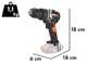Worx Nitro WX352.9 - Trapano avvitatore a percussione a batteria - 20V - SENZA BATTERIA E CARICABATTERIA